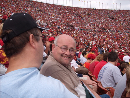 withfather inlaw at USC game In L. A. 07