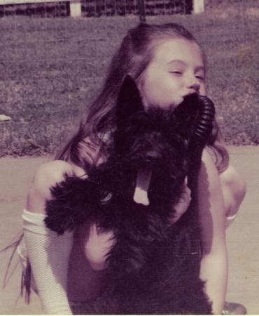 Me,age 7 & my pup, Marbles