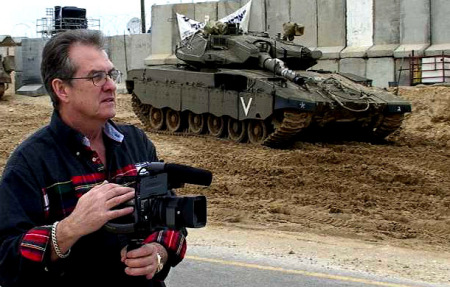 John filmmaking in Gaza Strip in Israel 2005