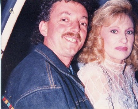 TAMMY WYNETTE AND I IN BACK OF LIMO.