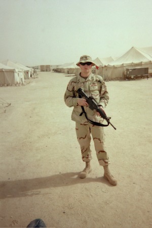 In Kuwait before the movement to Iraq