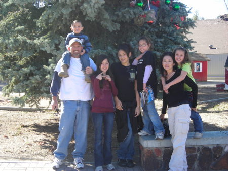 Family picture in Big Bear, CA