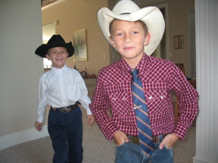 My Cowboys going to church