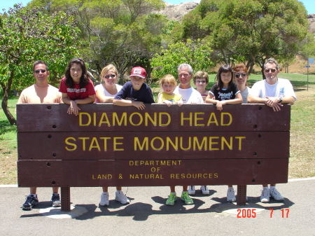 Family visits us in Hawaii.