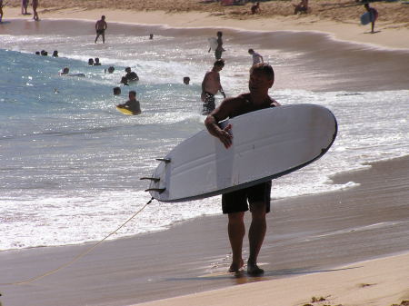 Surfing in Maui