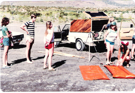 camping trip just after high school
