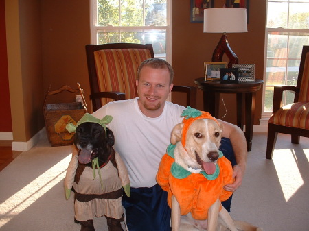 My Dogs Mackenzie & Griffey on Haloween