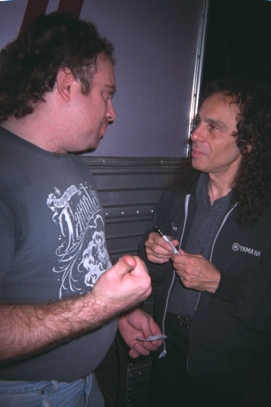 With Ronnie James Dio from Dio and Black Sabbath