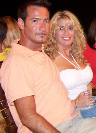 Chris and I in Florida this summer..we generally go every two weeks to Destin...Hogs breath is one of our fav spots