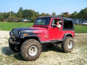  My husband Bryan Sr at the mud bogs