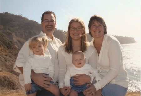 Family on Cliffs