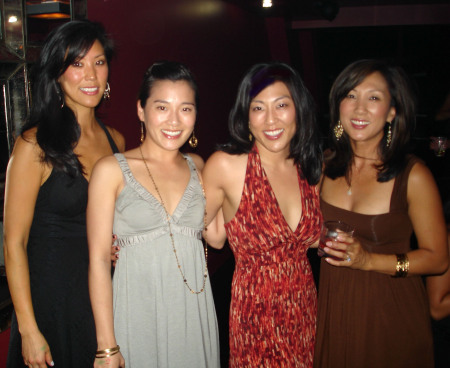 me and my bridesmaids at the opening of LAX in vegas