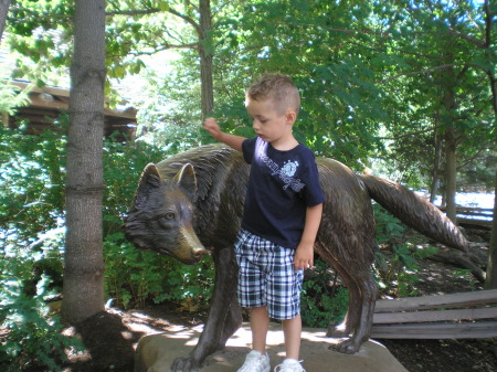 My grandson Anthony at the zoo.
