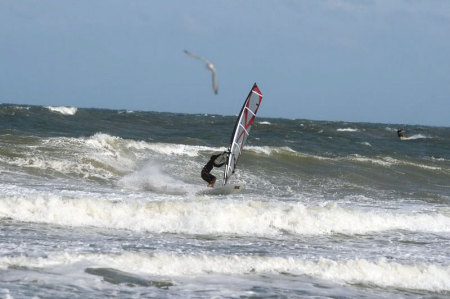 Windsurfing Lighthouse Beach, OBX