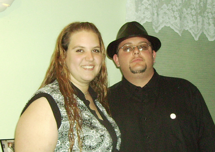 Justin and I at my Brothers wedding