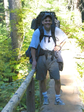 Mark hiking