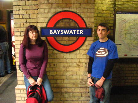 We love to ride the tube in London . . .