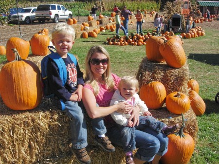 At the pumkin patch