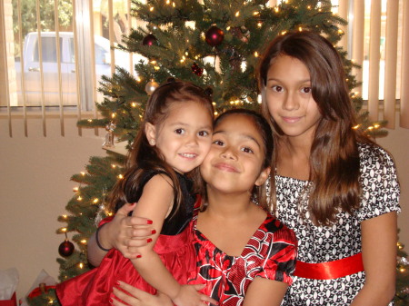 All my girls! Araceli, Alexa 9yrs old Anisa 11 years old