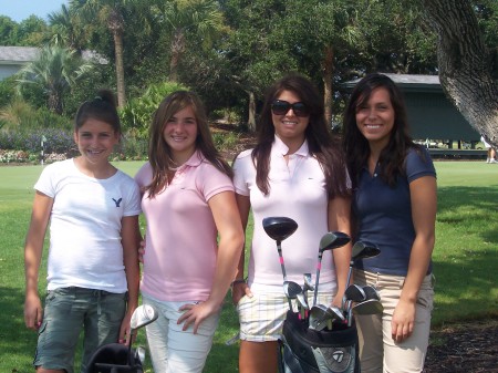 Paige, Jess, Melissa, Britney Girls golf day