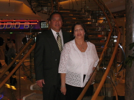 My wife and I on a cruise last year.