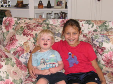 Logan and his cousin Allison September 2007