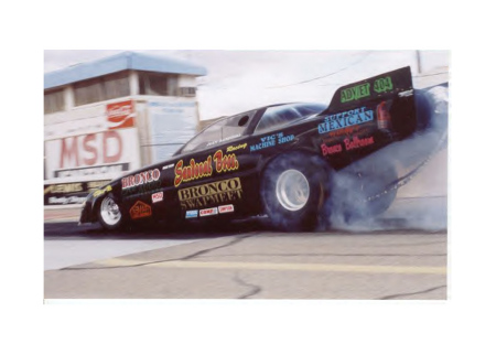 Funny car racing