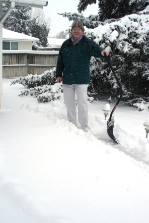 Shoveling Snow in January 2008