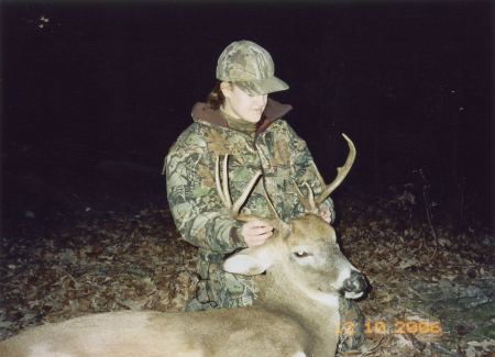 Lorna's Bow killed buck.