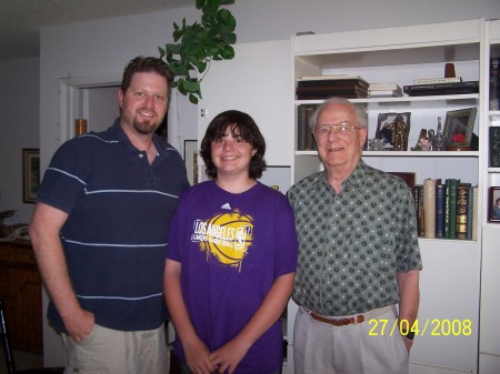 3 of 4 generations - Me - My son Peter & G-pa