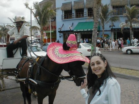 Horse in a hat.  Cozumel,MX