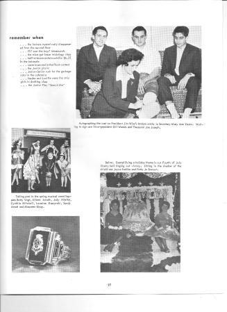 Thomas Veda's album, 1963 Servite High School Yearbook