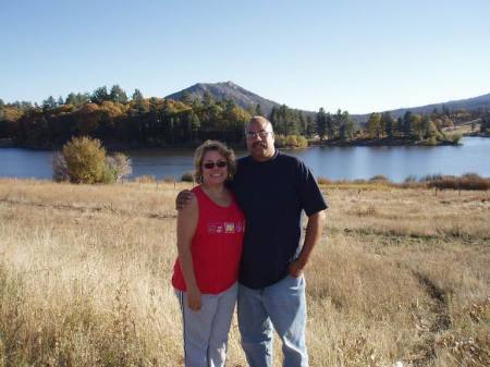 MY WIFE VERNA AND I OUT FOR A DRIVE