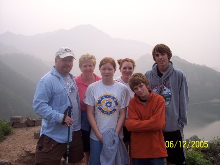 Family (plus 1 boyfriend minus Nicole) on a "Pretty Good" Wall in China