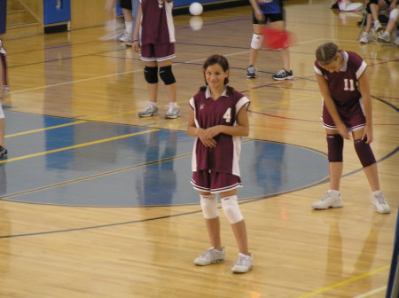 Marissa on Modified Volleyball Team - Fall 2007