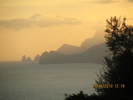 Sunset on Amalfi Coast