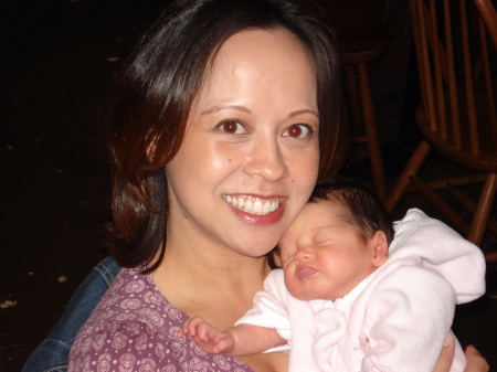Janel and two week old Jessica