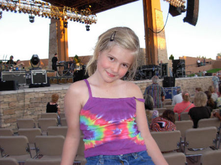 My daughter at her first concert
