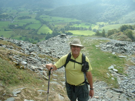Bob hiking in England's Lake District