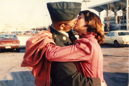 1982 I came home from AIT ARMY SCHOOL for xmass thats my ex wife in the picture