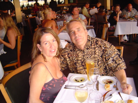 Hubby and I celebrating 10 years on Maui