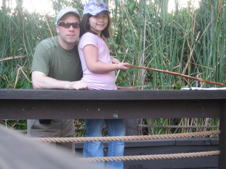 Fishing with my oldest, Victoria