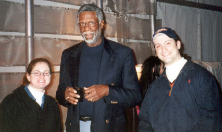 Hanging with Bill Russell at 2000 NBA All Star Game