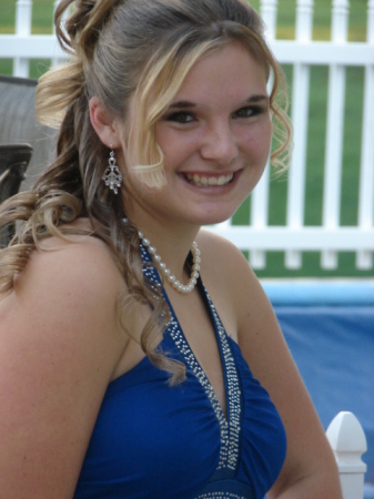 My daughter Paige at Homecoming