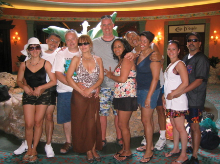 The whole gang at the Hotel Atlantis in Nassau