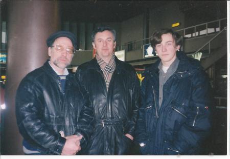 With Hosts at Sheremetyevo, Moscow (Feb 98)