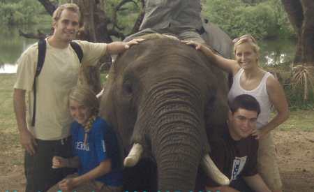 Africa, fun with the elephant