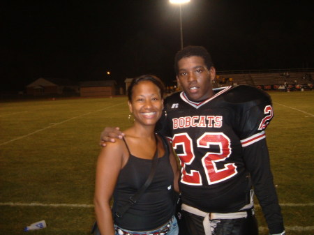 Tyree' football game (my son)