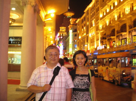 With student Juan Song in Shanghai