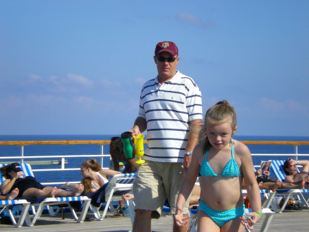 Daddy and Makayla on Thanksgiving Cruise 2007